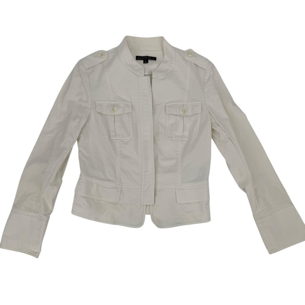 Lafayette 148 Jacket White Career Wear Casual Size‎ 6